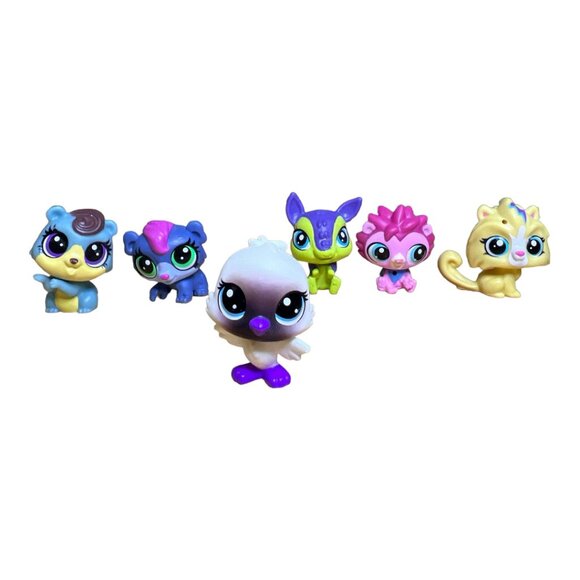 Lot of 6 LPS Littlest Pet Shop Mini Figures 1" - 1.25" - Picture 4 of 7